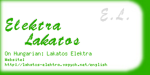 elektra lakatos business card